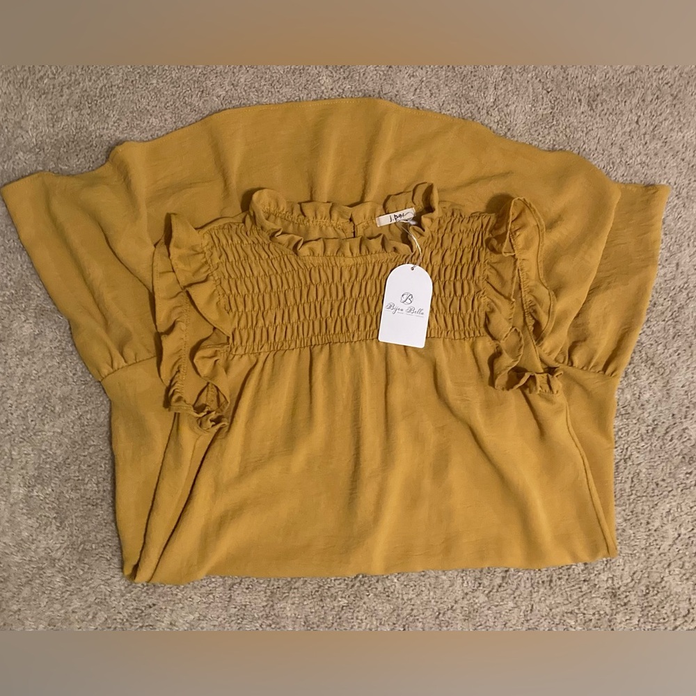 J. Her Smocked Ruffle Dress NWT - Picture 4 of 10
